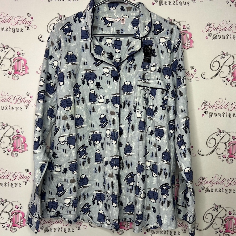 La vie en rose button down pajamas Pj bears 🐻 cute brand new with tags 💝